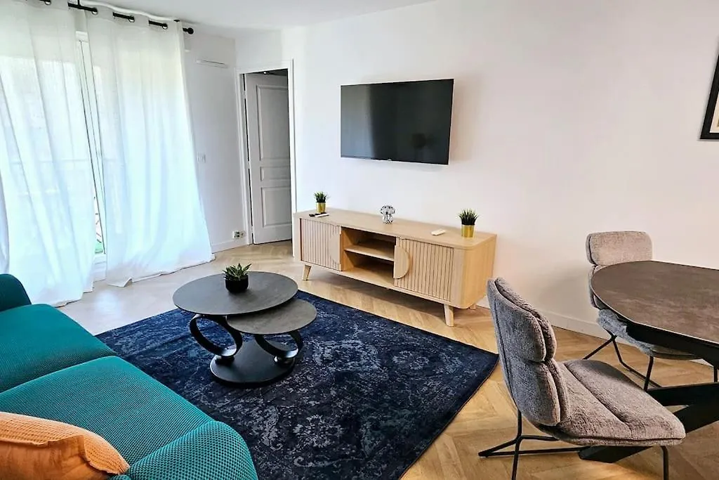 Apartmán L'Elegant 3P, 2Ch, 2Sdb, Clim, Wifi Gratuit, Parking Prive Cannes Francie