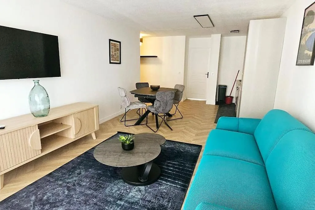 L'Elegant 3P, 2Ch, 2Sdb, Clim, Wifi Gratuit, Parking Prive Apartment Cannes 0*,